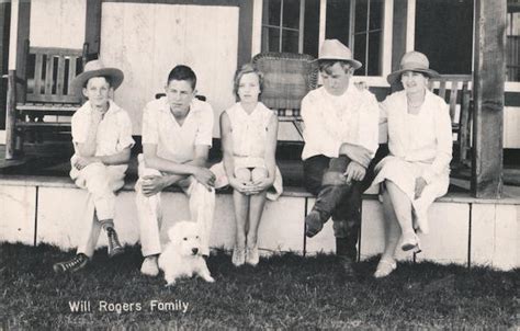 Will Rogers Family - Will Rogers State Park Pacific Palisades, CA Postcard