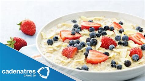 Avena con frutas y azúcar mascabado receta de comida sana YouTube