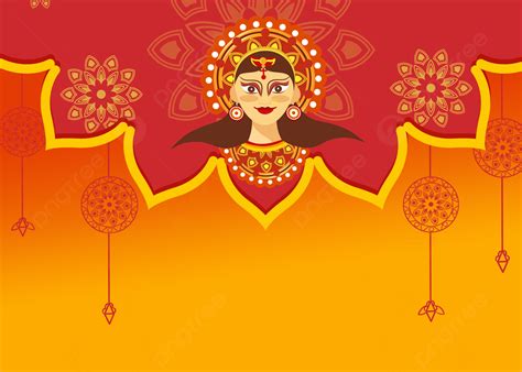 Navratri Nine Nights Festival Gradient Background, India, Bells, Yellow ...