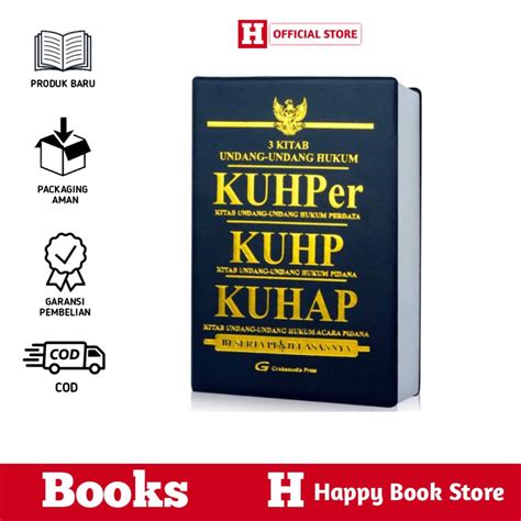 Jual Buku Hukum Undang Undang 3 Kitab Uu Hukum Kalf Cover Kuhper