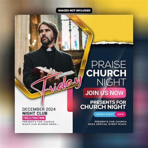 Premium Psd Church Flyer Social Media Post Template