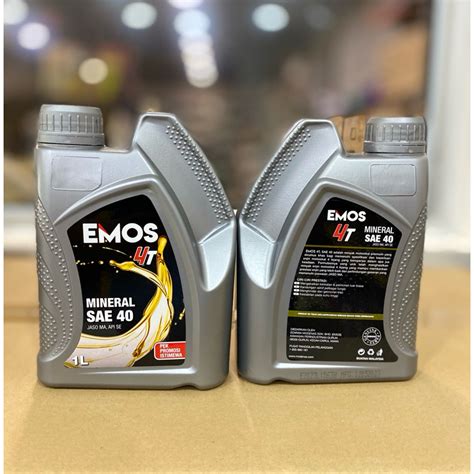 Modenas Emos 4T Oil SAE 20W40 SAE40 1L Shopee Malaysia