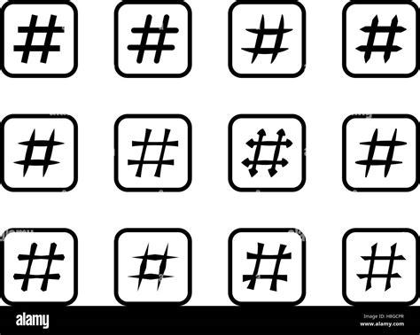 Hashtag symbol hi-res stock photography and images - Alamy