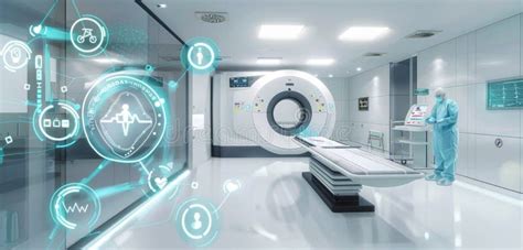 Futuristic Hospital Room With Advanced Medical Technology And