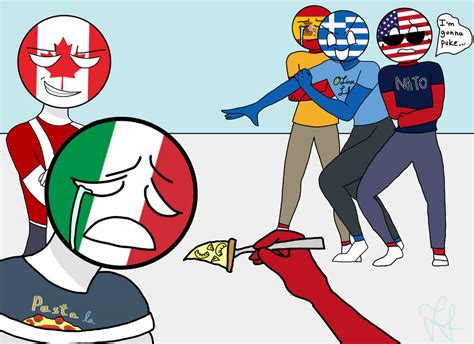 Countryhumans Italycanadaamericaspaingreece By 0cringedrawings0 On