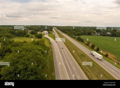 aerial view  interstate   greencastle franklin county