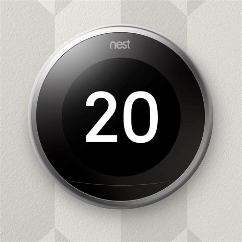 Google Nest T Gb Nest Learning Thermostat Rd Generation Silver