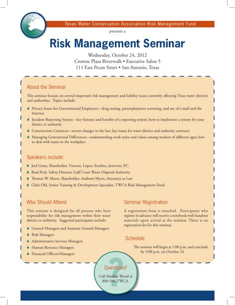 Risk Management Seminar