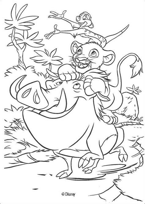 Disney Coloring Pages Hakuna Matata Coloring Home