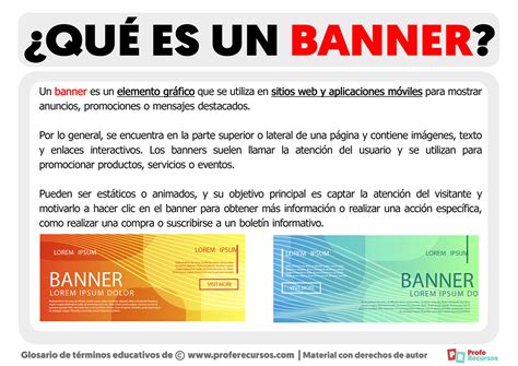 es  banner definicion de banner