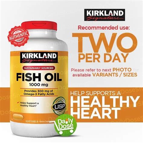 Kirkland Signature Fish Oil Mg Softgel Lazada Ph