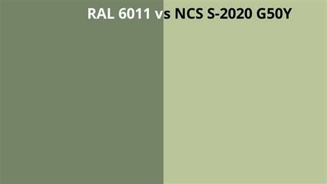 Ral Vs Ncs S G Y Ral Colour Chart Uk