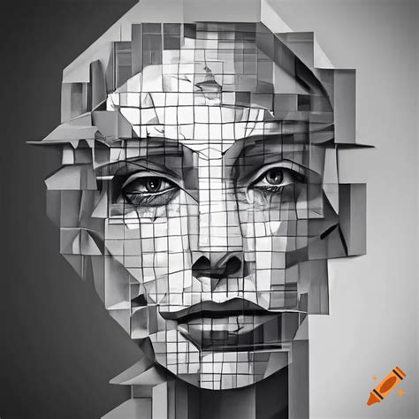 Urban Artwork With Impossible Geometric Figures And Hyper Realistic