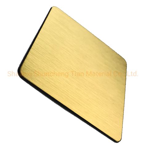 Factory New Prodcut Professional Gold Stainless Steel Sheet Mm