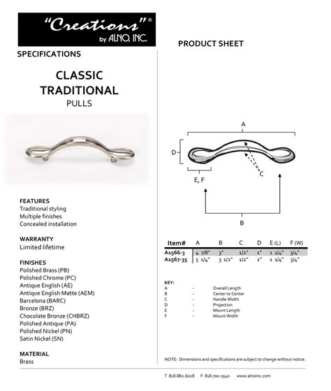 Alno A1566 3 Ae 3 Cc Classic Traditional Cabinet Pull Antique English