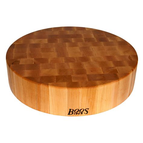 John Boos And Co Maple End Grain Round Chopping Block 18 In Diameter