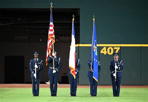 Dyess Honor Guard Kicks Off World Series Opener Dyess Air Force Base