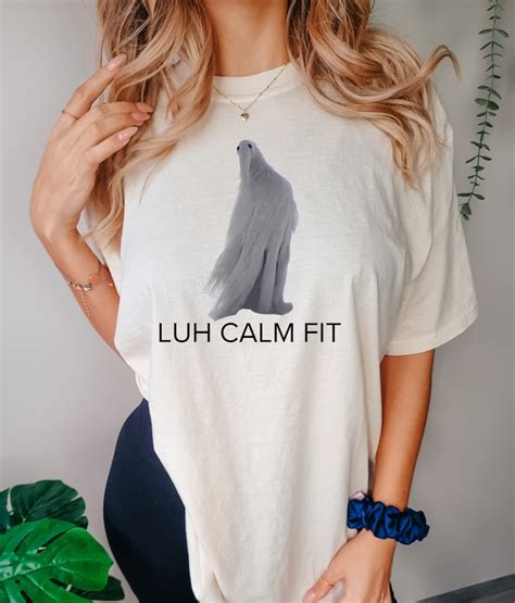 Opium Bird Meme Tee Luh Calm Fit Tiktok White Bird Funny Etsy