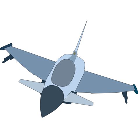 Eurofighter Typhoon airplane vector image | Free SVG