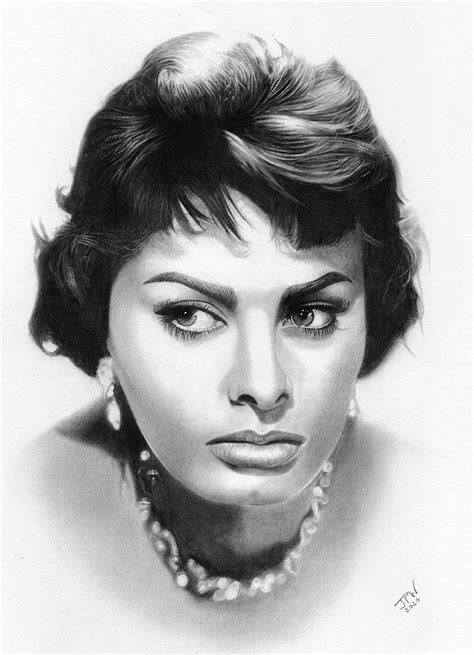 Sophia Loren Drawing By JPW Artist Fine Art America