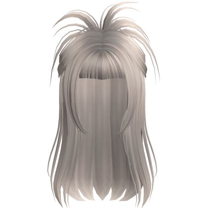Y2K Half Up Half Down Ponytail In Ash Blonde Roblox