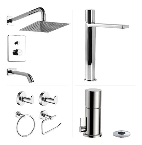 Combo Piazza Lounge Ducha Lavatorio Alto Bidet Accesorios