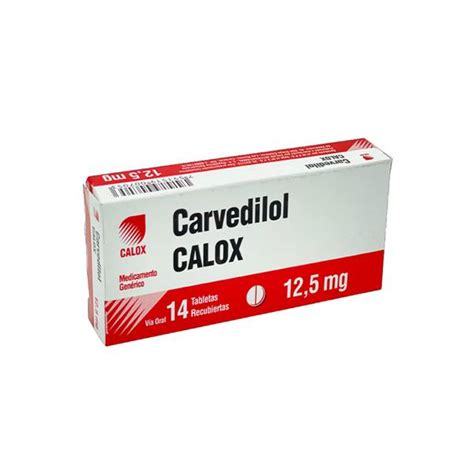 Carvedilol 12 5mg X 14 Tabletas Calox Farmadon La Farmacia De La