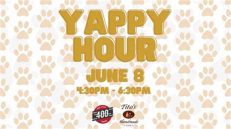 Yappy Hour With Twin Cities 400 Tavern And Titos Twin Cities 400 Tavern