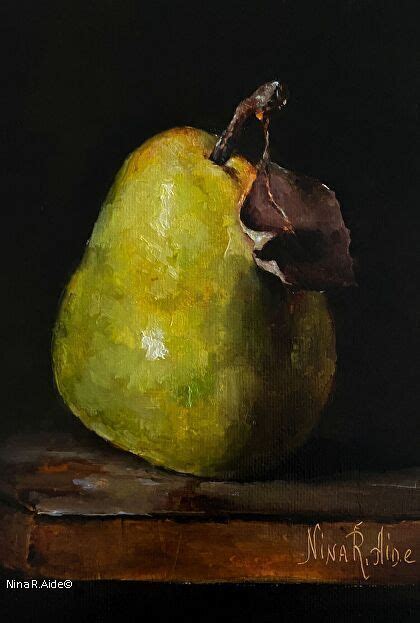 Warm Green Pear By Nina R Aide Oil Cm X Cm X Mm