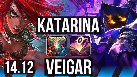 KATARINA Vs VEIGAR MID Rank 2 Kata 14 1 3 8 Solo Kills Legendary