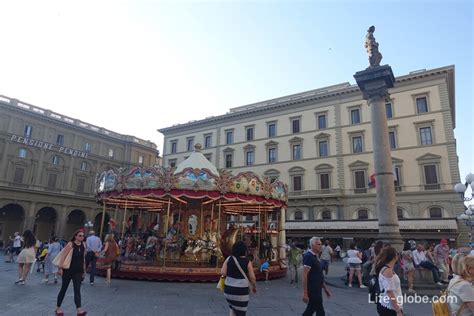 Republic Square Florence Piazza Della Repubblica With Carousel