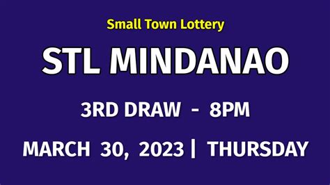 STL MINDANAO 8PM RESULT TODAY March 30 2023 PARES SWER2 SWER3 SWER4