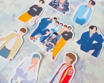 No Face Bts Stickers Etsy