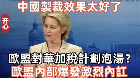 中國製裁效果太好了！歐盟對華加稅計劃泡湯？歐盟內部爆發激烈內訌！ Youtube