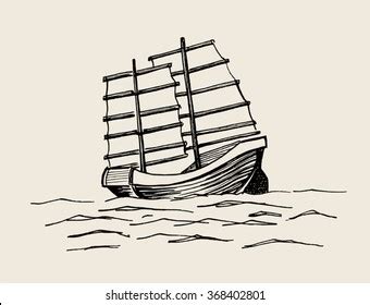 Junk Ship Rudder: Over 4 Royalty-Free Licensable Stock Vectors & Vector ...