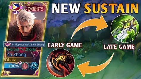 YU ZHONG NEW SUSTAIN BUILD THAT CAN BURST TANKY ENEMY YU ZHONG BEST