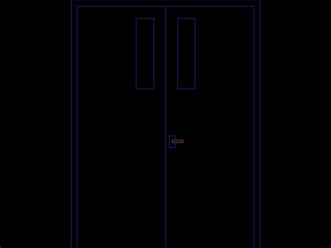 Puerta En Alzado Detalles De Manijas En DWG 8 75 KB Librería CAD