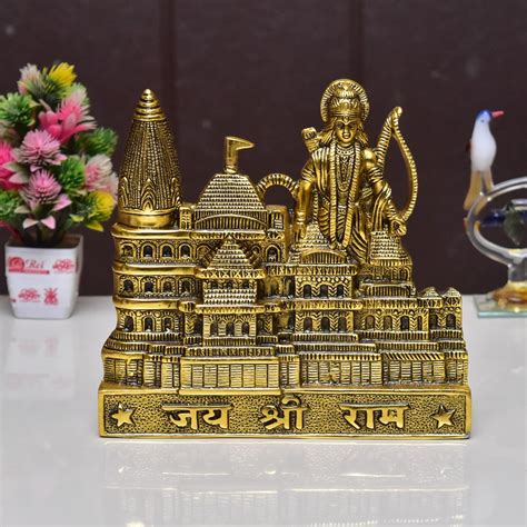 Buy KridayKraft Metal Shree Ram Mandir Architectural Model Prabu Shri