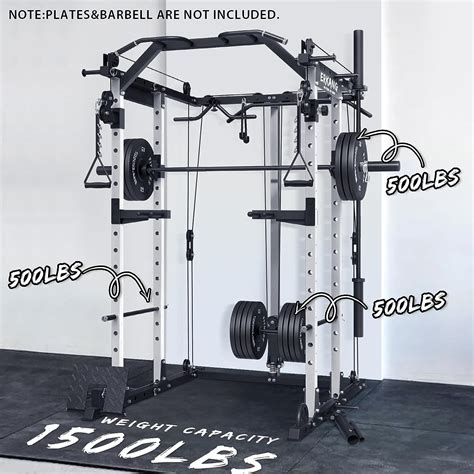 ER KANG Power Cage, 1500LBS Power Rack Cage with Cable...