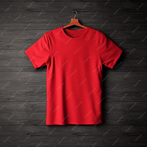 Premium Photo | Blank red tshirt mockup design AI generated