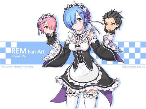 ArtStation - re zero "REM" Fan Art