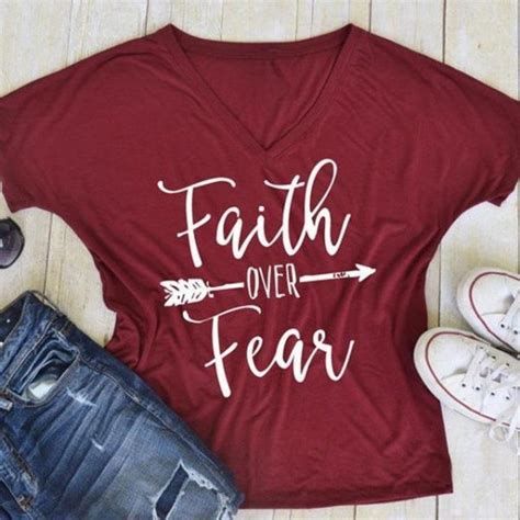 "Faith Over Fear" T-Shirt - Milky Spoon