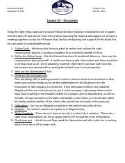 Rosenfeld D LER460 Lesson 1 Part 2 Discussion Docx Deborah