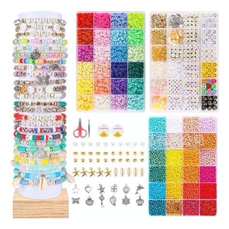 Kit Para Hacer Pulsera Collar De Bricolaje Cuentas 14000 Pcs Envío gratis