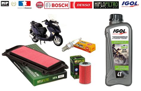 Kit Entretien Vidange Filtres Bougie L Huile Igol W Kymco Dink