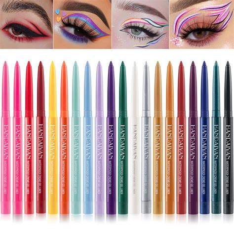 Amazon 20 Colorful Eyeliner Pen Set Eye Shadow Pencil Pearl