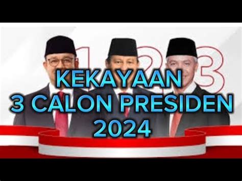 Serapa Kaya Nya Calon Presiden Udah Tau Kan Siapa Yg Pantes