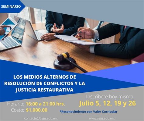 Centro Jurídico Universitario On Twitter Inscribirte Al Seminario Los Medios Alternos De