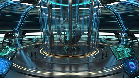 ArtStation - Sci Fi Interior Station - scifi station 3D model | Resources