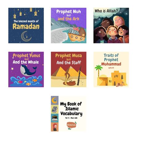 Pidoko Kids Islamic Books for Children - 7 Books Bundle - Prophet Stor